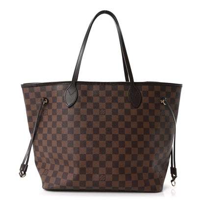 Louis Vuitton Damier Ebene Neo Neverfull MM Rose Ballerine 1 of 10