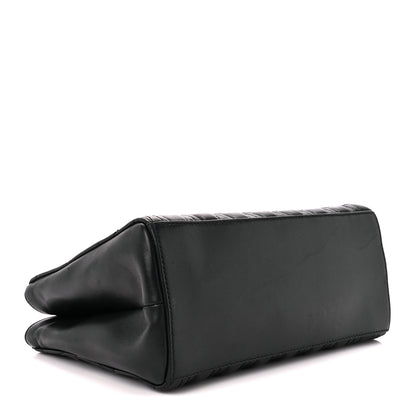 Versace Nappa Barocco Quilted Small Virtus V Chain Shoulder Bag Black 4 of 12