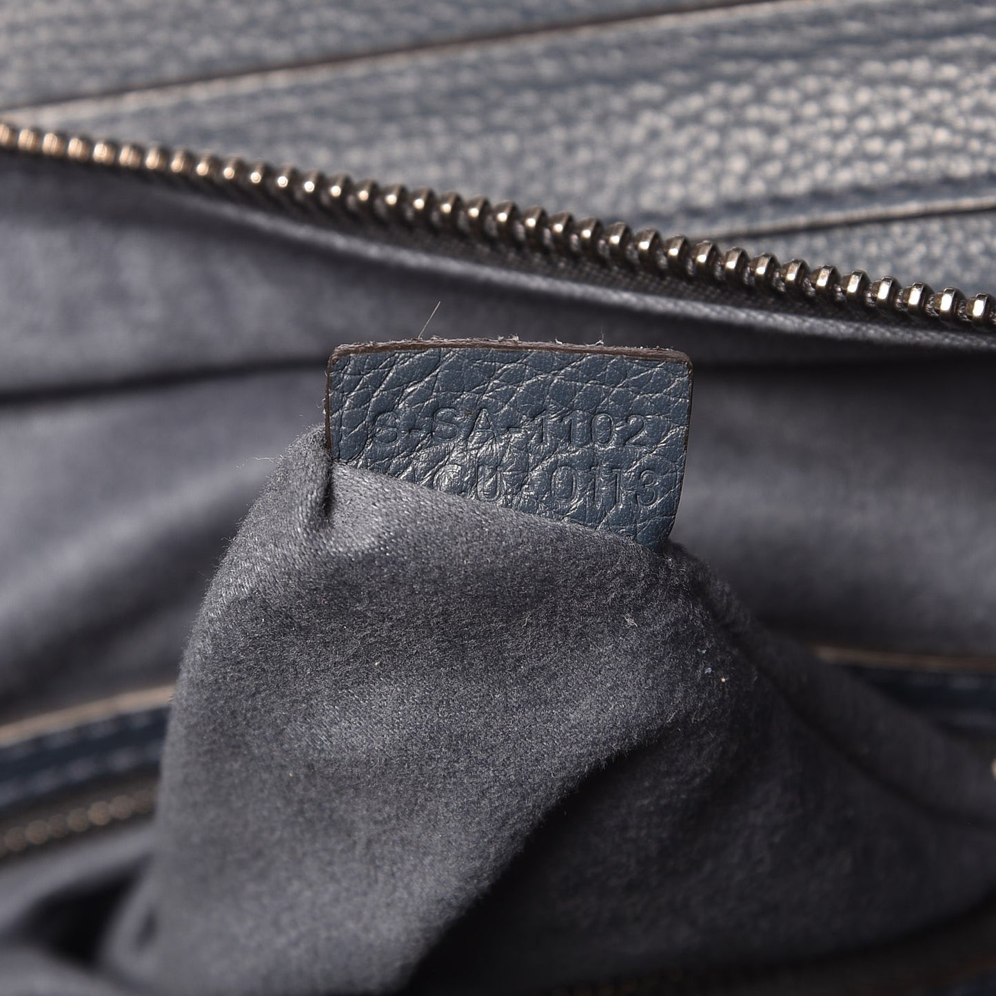 Drummed Calfskin Micro Luggage Orage