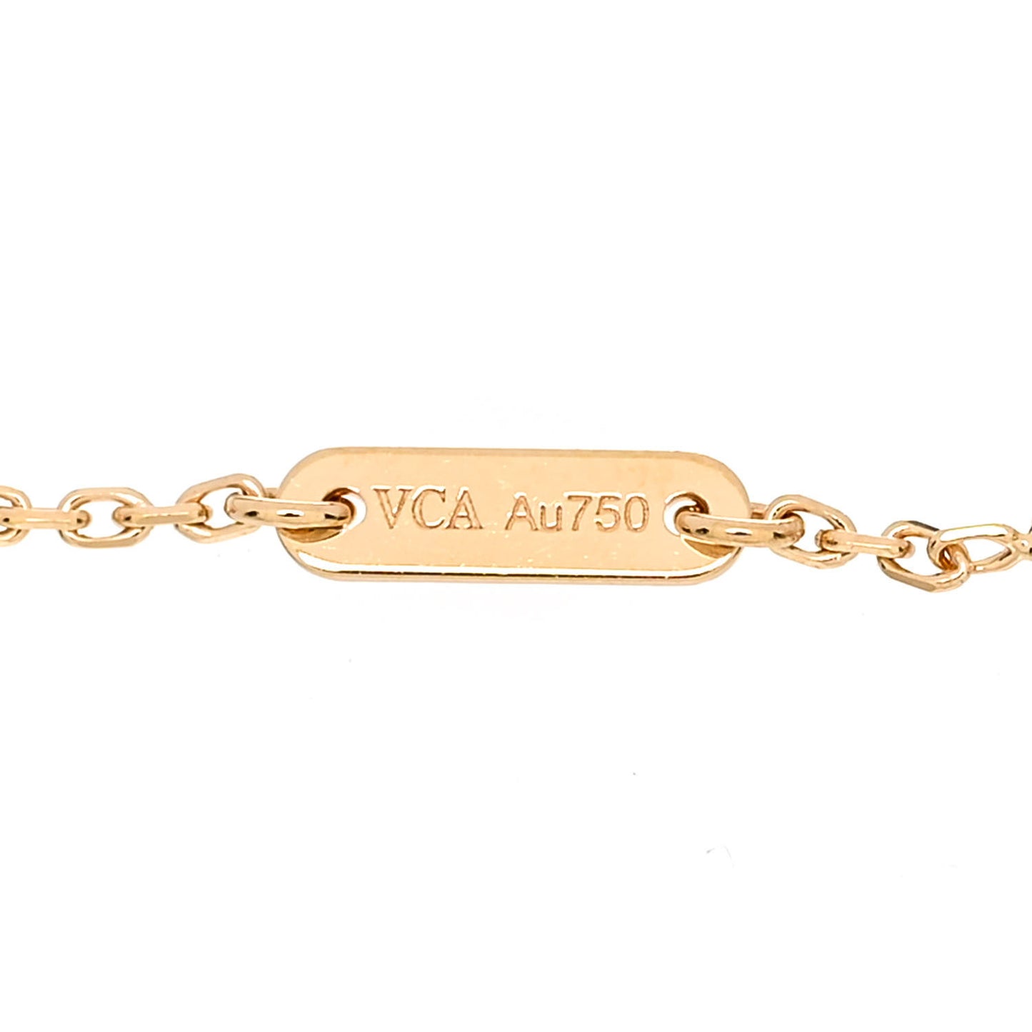 18K Yellow Gold Mother of Pearl Sweet Alhambra Butterfly Bracelet