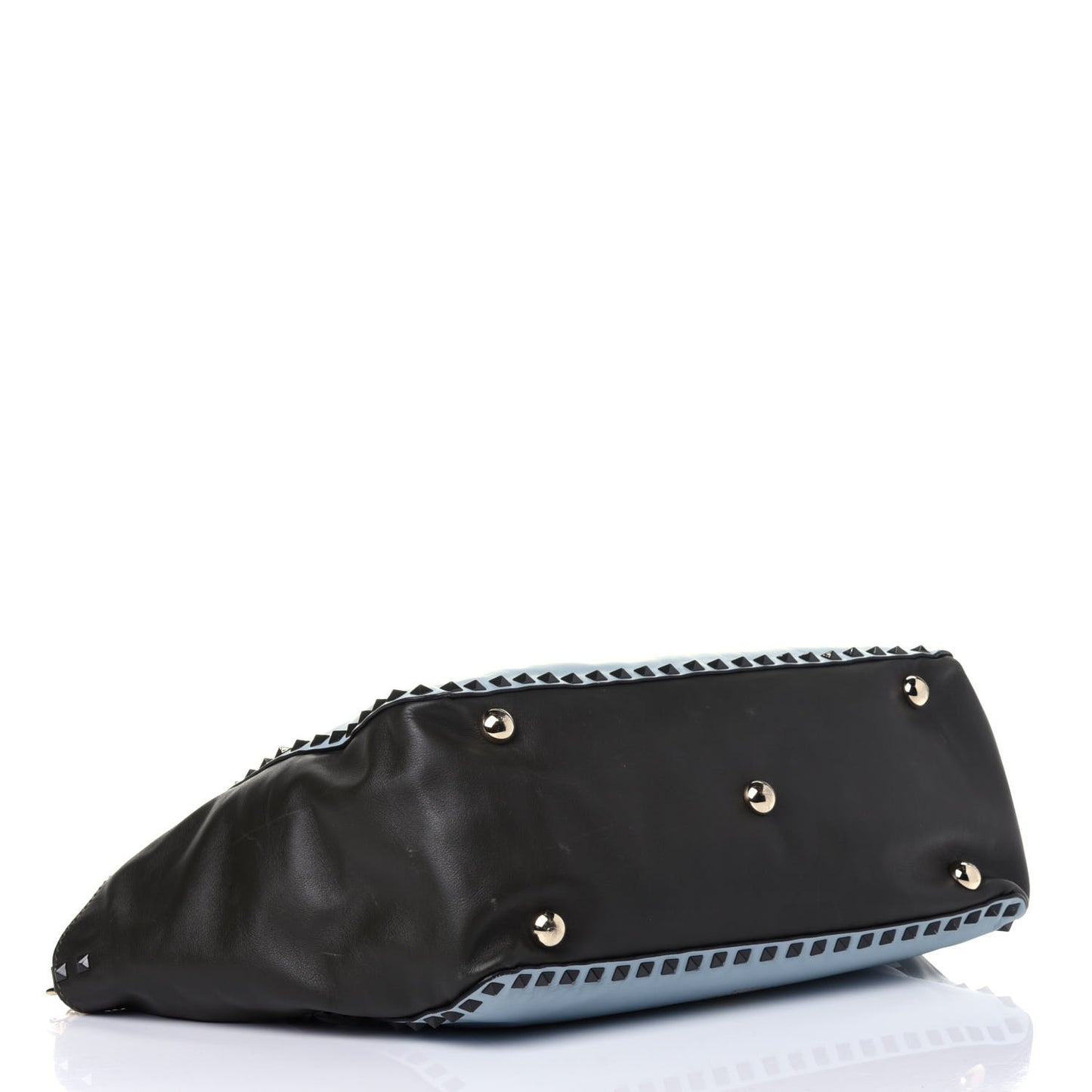 Vitello Colorblock Medium Rockstud Tote Multicolor