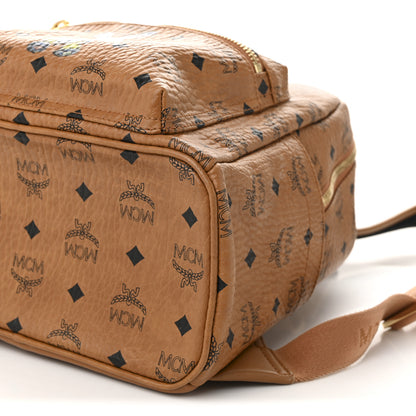 MCM Visetos Small Stark Rabbit Backpack Cognac 10 of 10