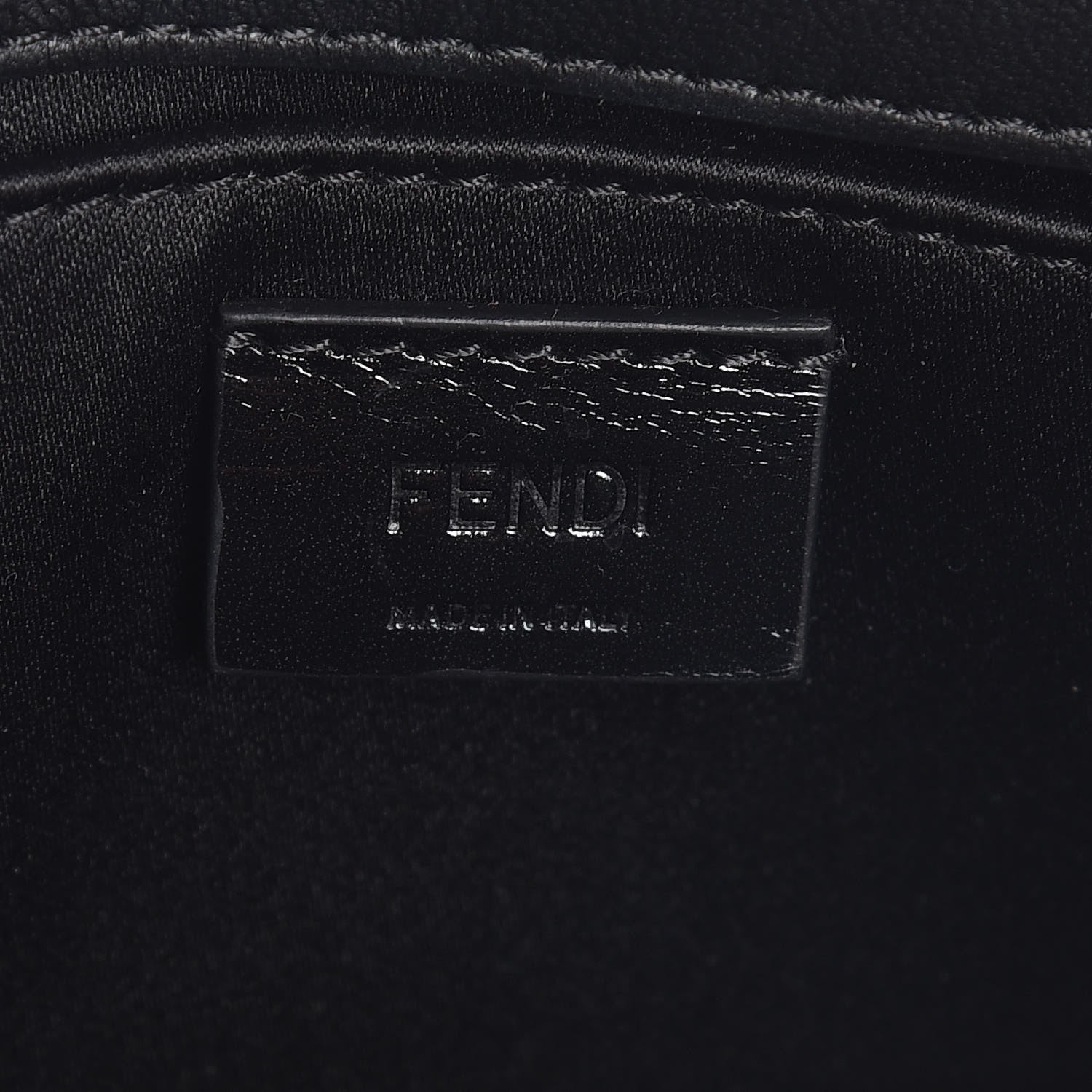 Fendi Python Mini Rush Clutch Black 6 of 8