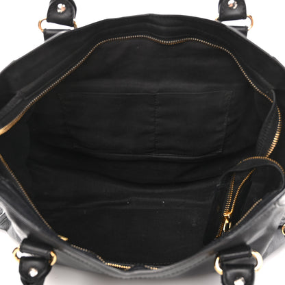 Balenciaga Veau Amp Plate Gold Hardware City Black 5 of 12