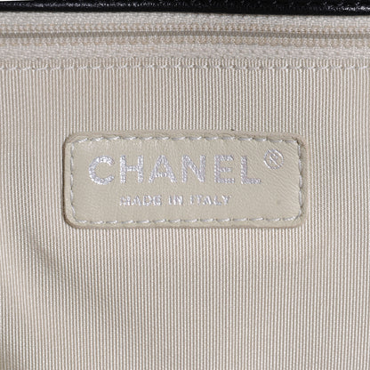 Chanel Washed Lambskin Chain Around Maxi Flap Bag Black 6 of 7