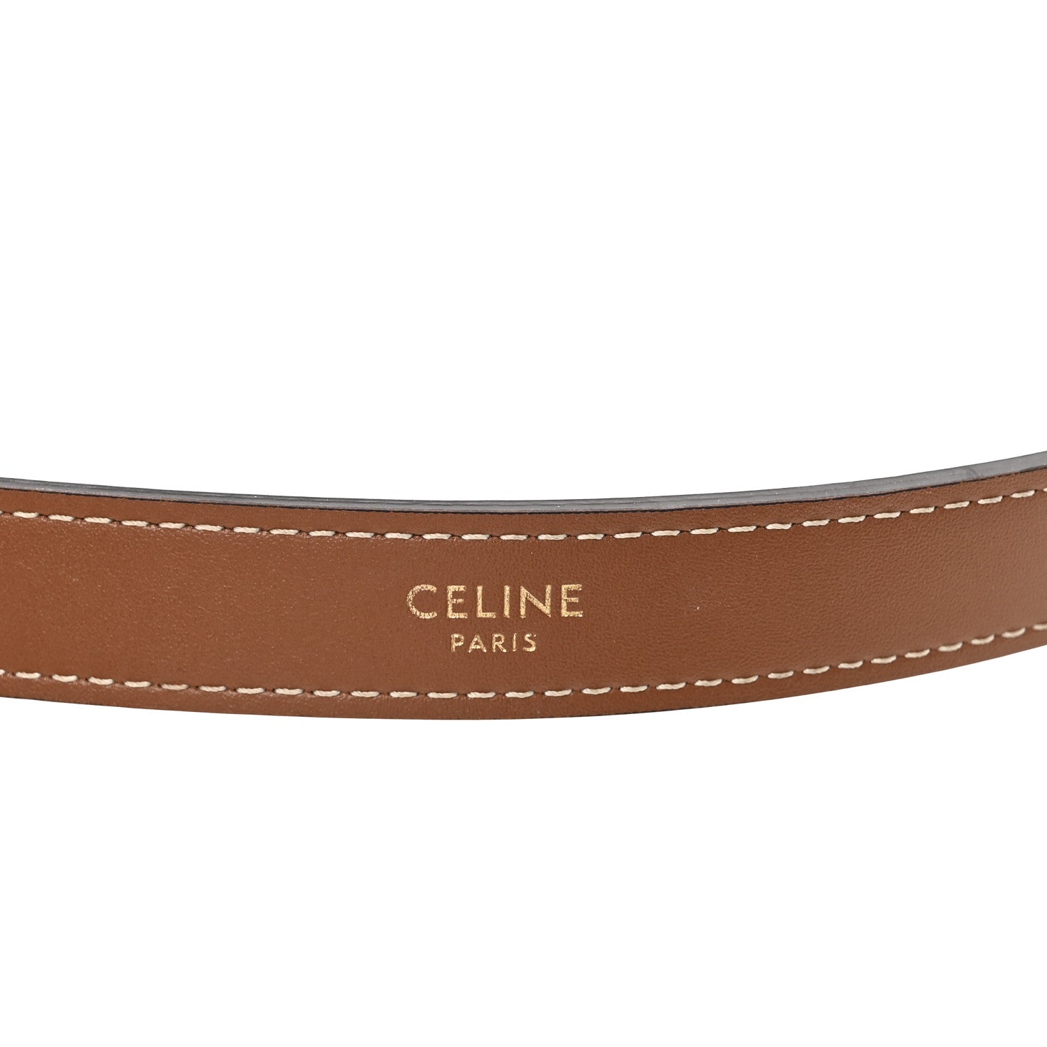 Celine Triomphe Canvas Calfskin Ava Shoulder Bag Tan 6 of 9