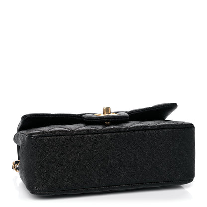 Chanel Caviar Quilted Mini Top Handle Rectangular Flap Black 4 of 11