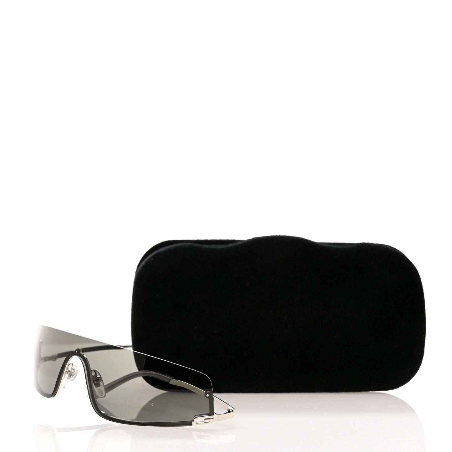 Metal Mask Shaped Frame Sunglasses GG1561S Grey