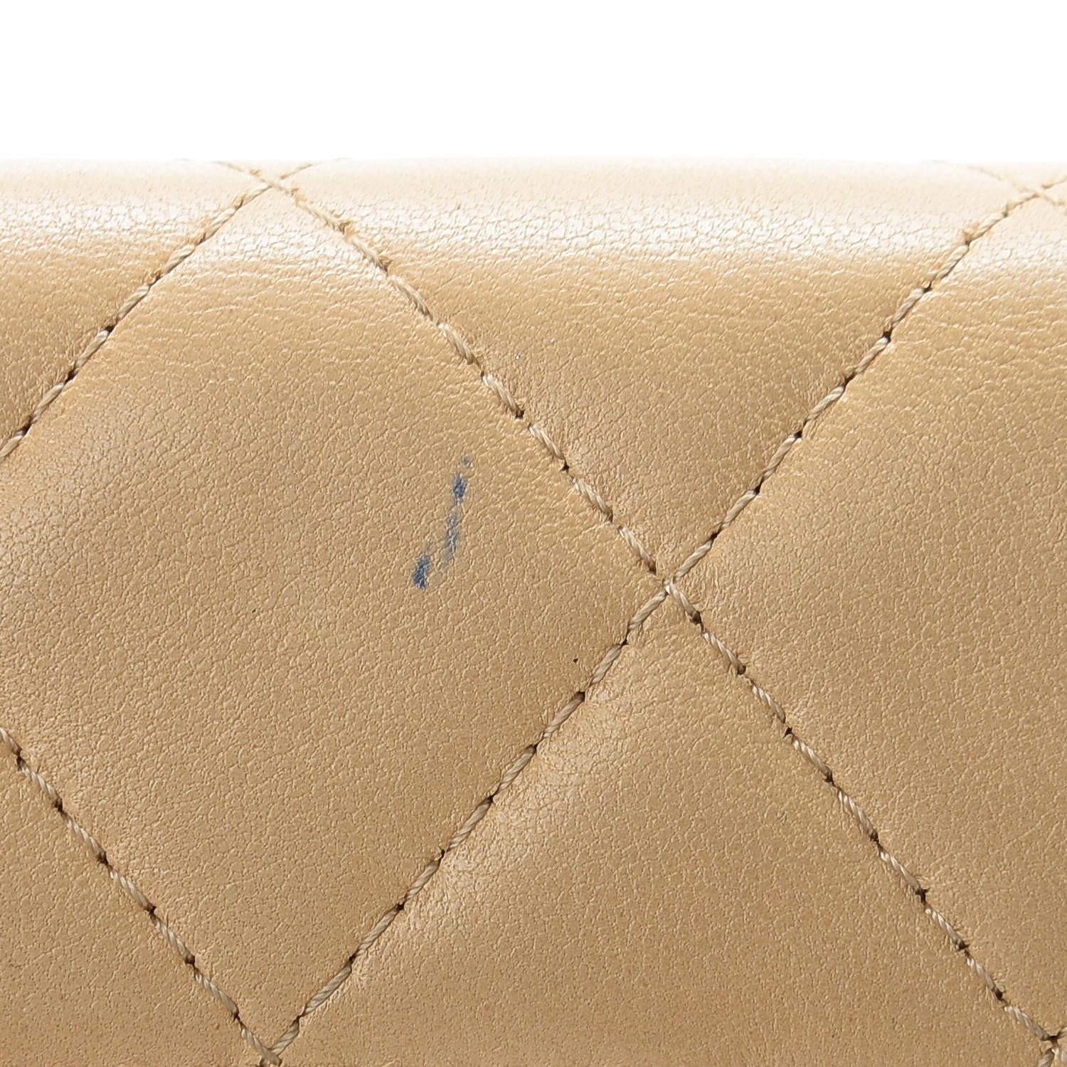 Chanel Lambskin Quilted Flap Card Holder Beige 9 of 10