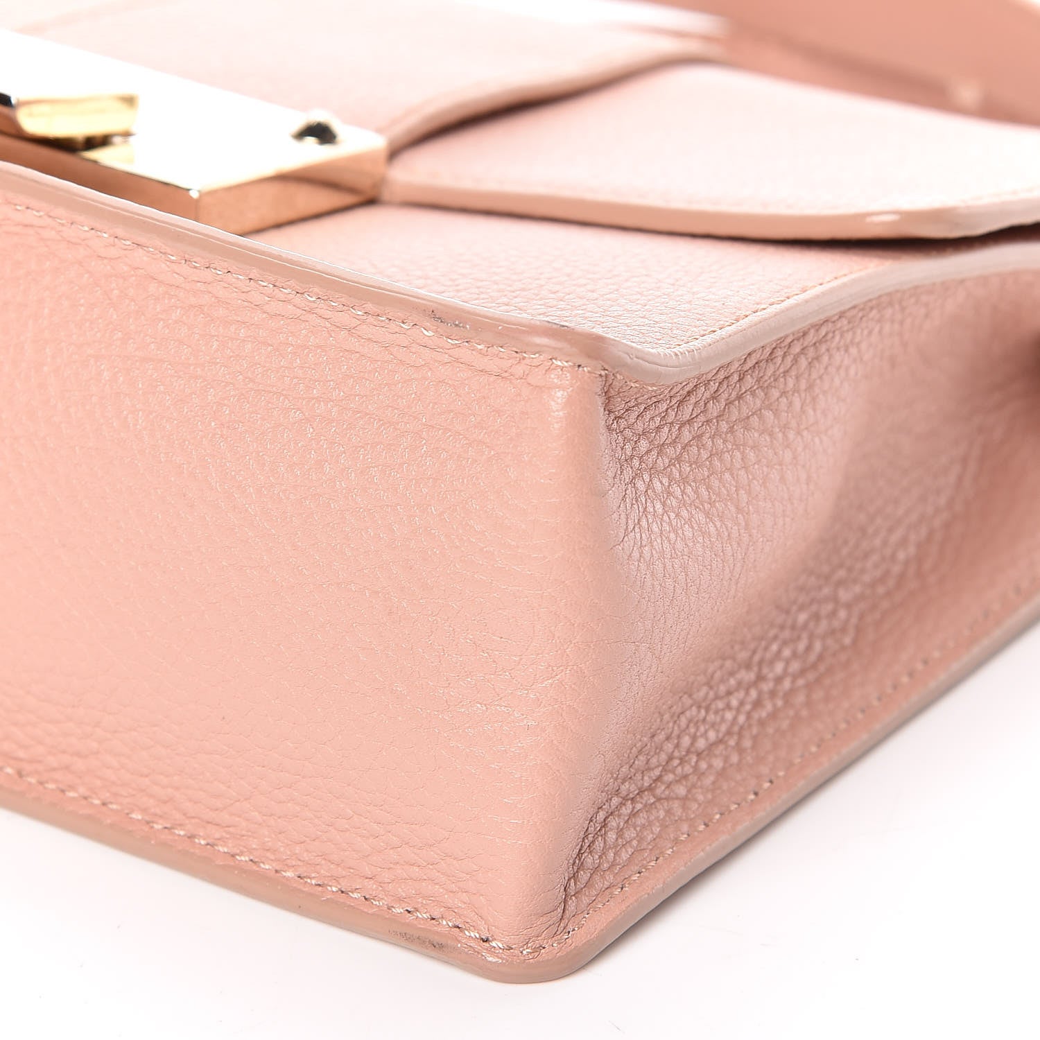 Jimmy Choo Pebbled Calfskin Rebel Crossbody Bag Pink 7 of 9