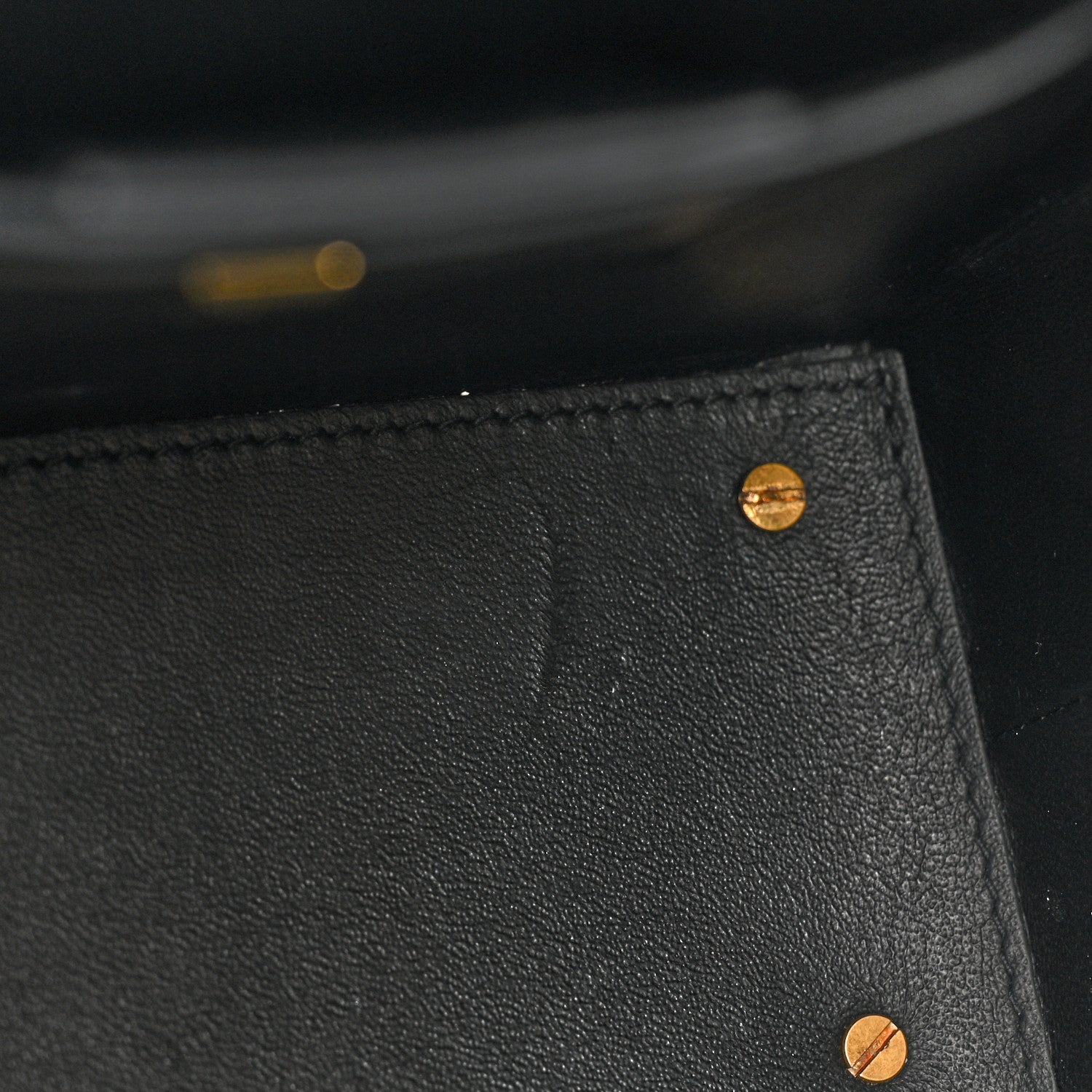 Salvatore Ferragamo Calfskin Trifolio Box Bag Black 10 of 13