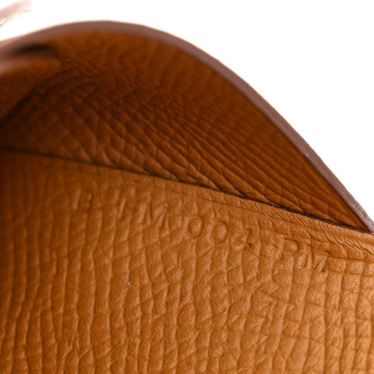 Hermes Epsom Calvi Duo Card Case Biscuit 7 of 8