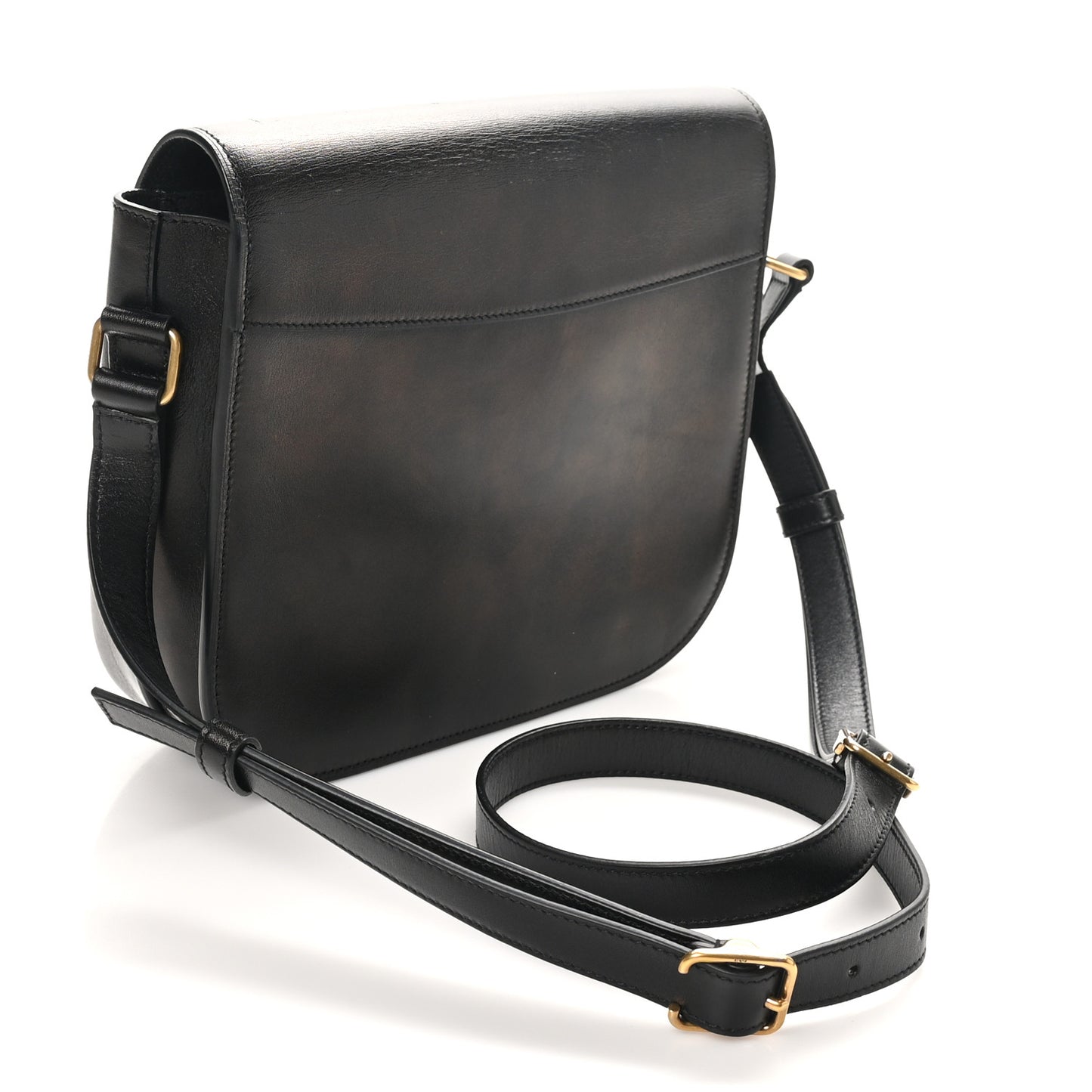 Calfskin Betty Messenger Black