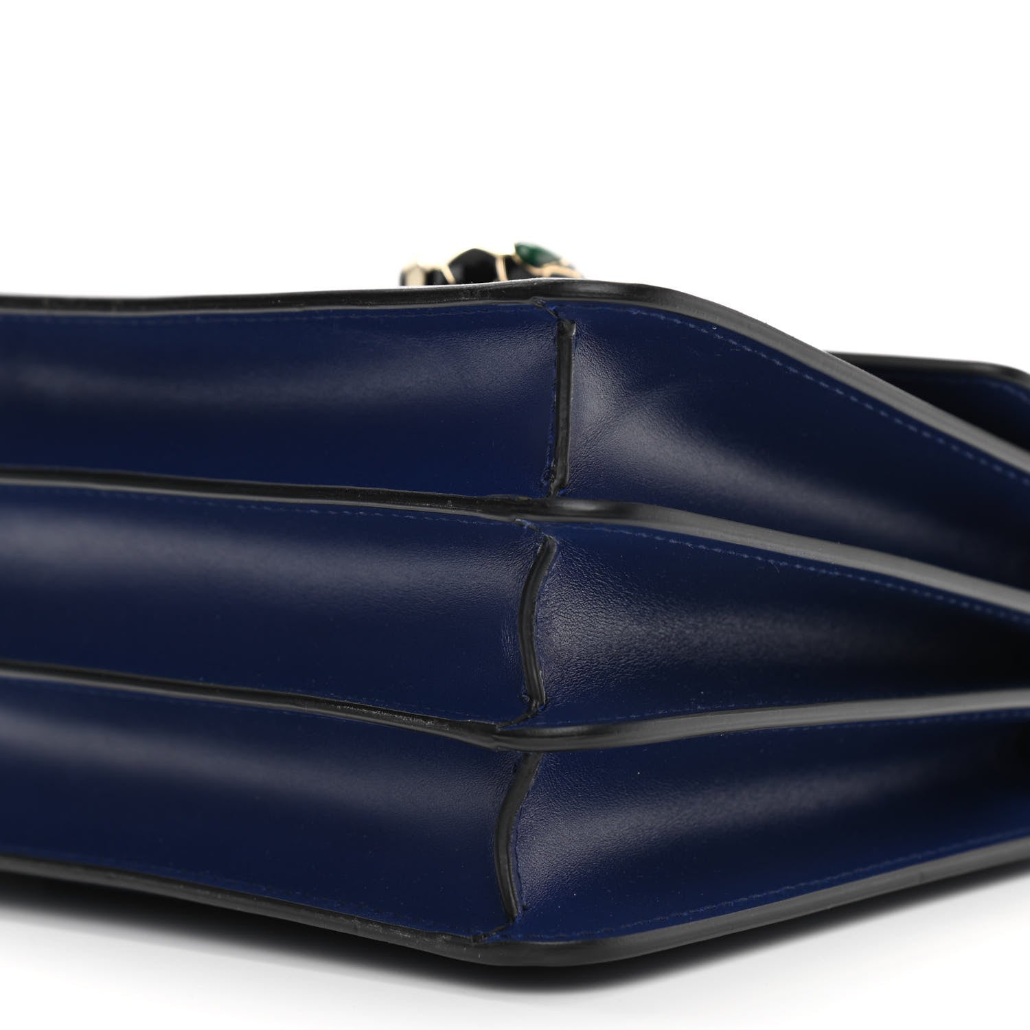 Bulgari Calfskin Serpenti Forever Top Handle Blue 11 of 11
