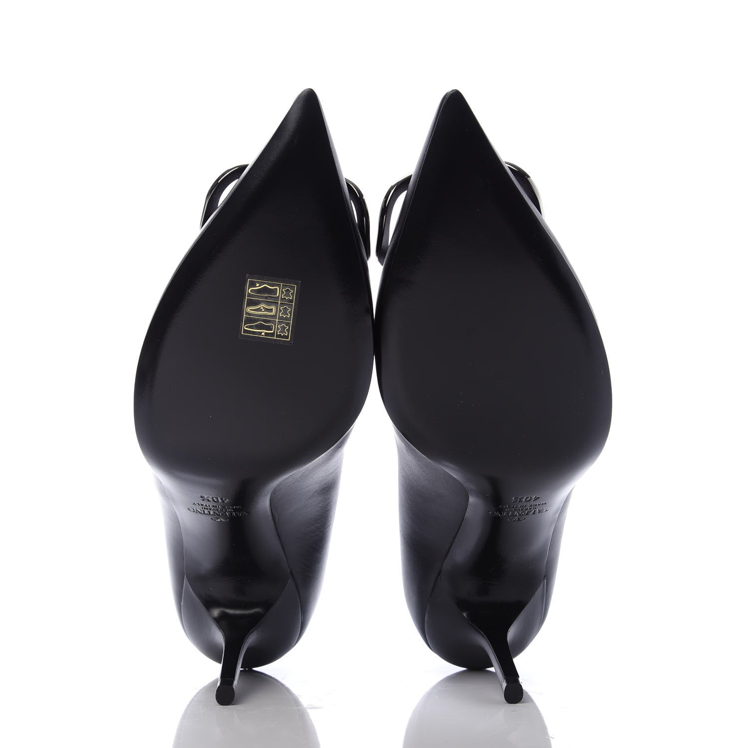 Valentino Garavani Calfskin Vlogo Signature 80mm Pumps 40.5 Black 5 of 8