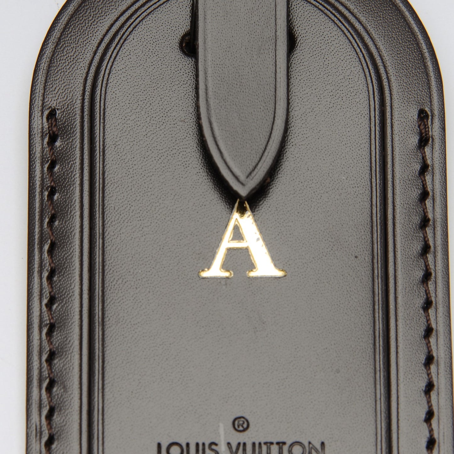 Calfskin Luggage Tag Ebene