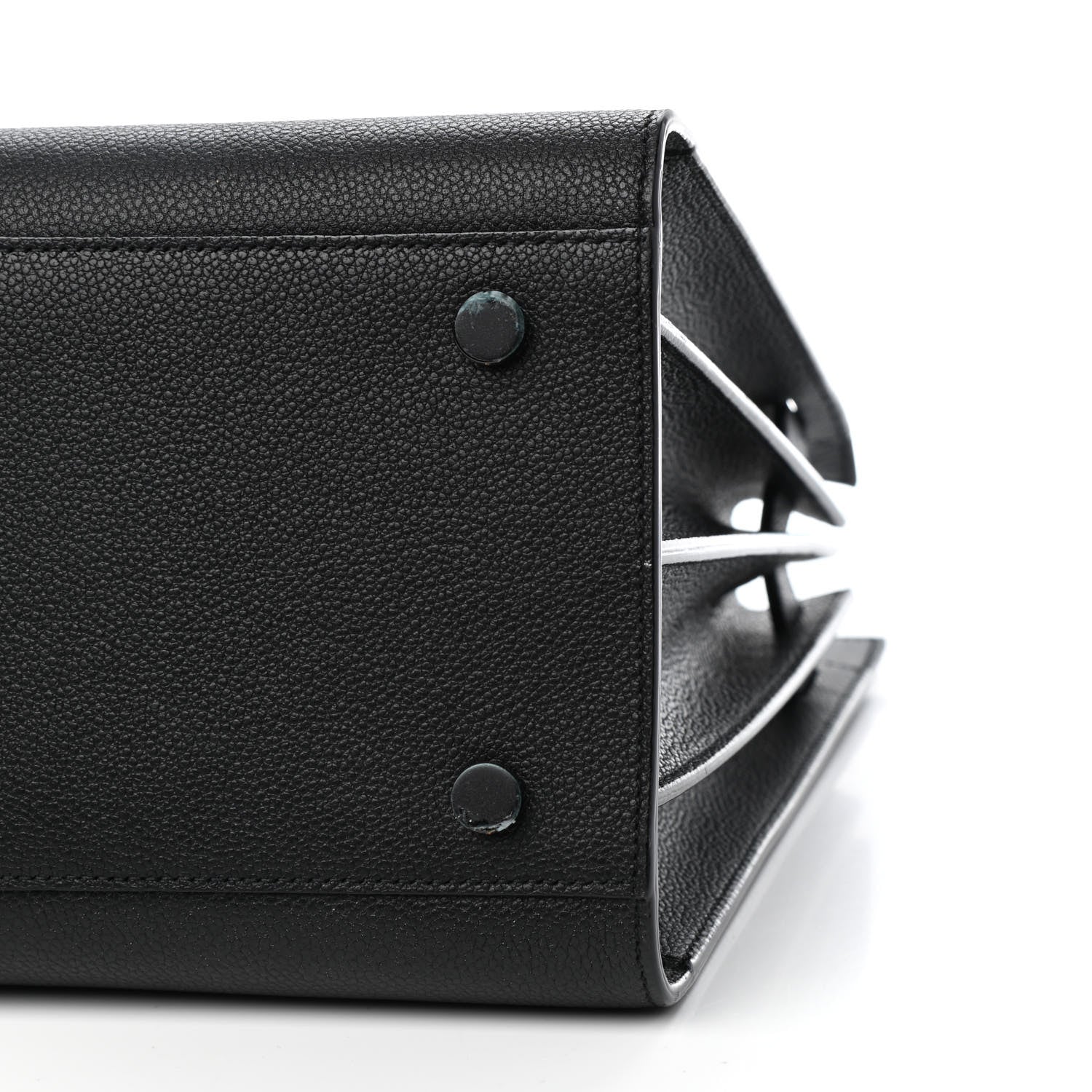 Saint Laurent Grained Calfskin Small Sac De Jour Black 9 of 9