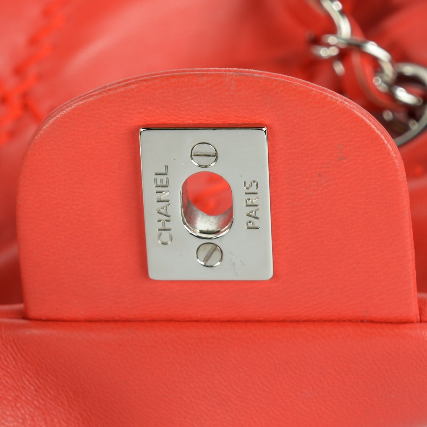 Calfskin Ultimate Stitch Flap Red