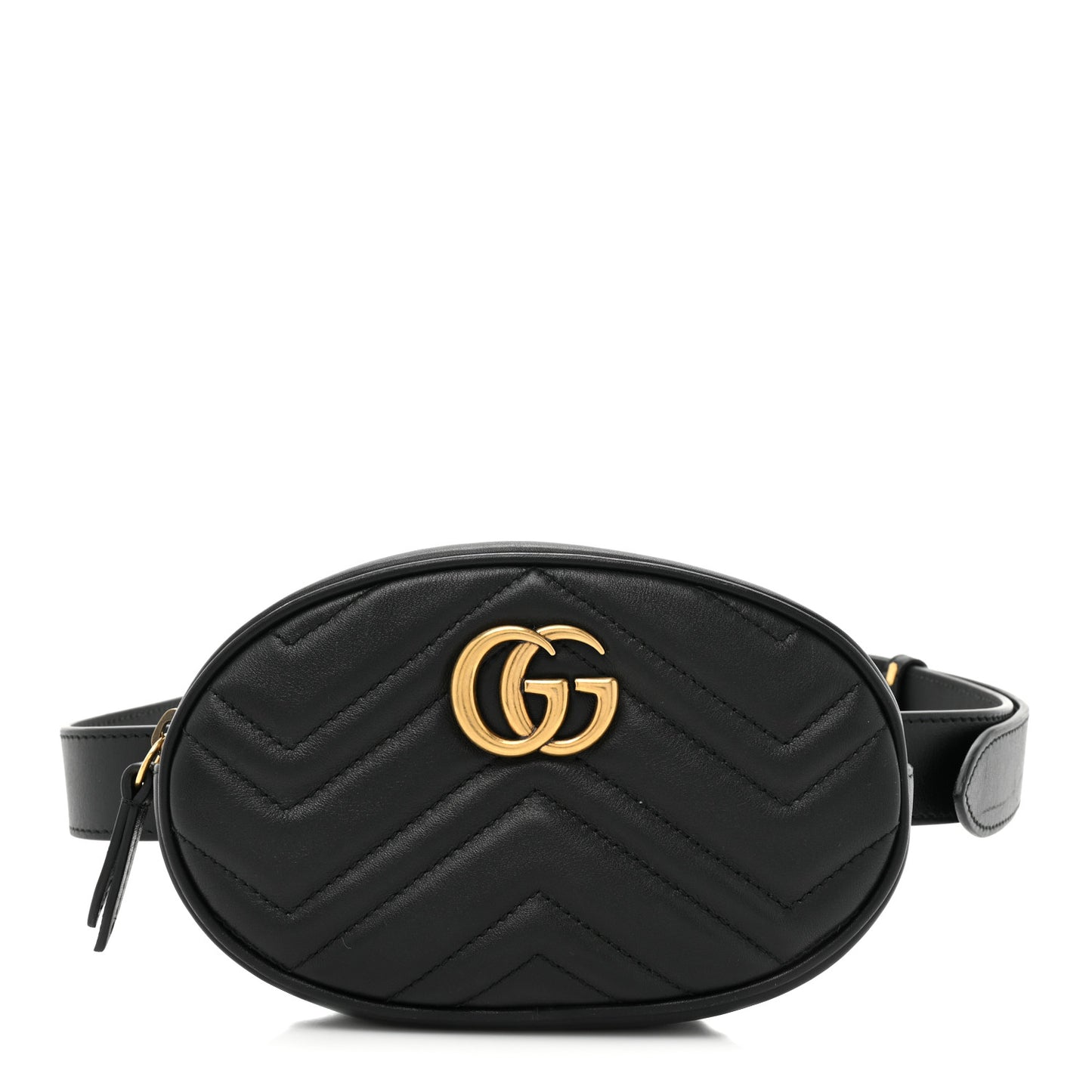 Calfskin Matelasse GG Marmont Belt Bag 95 38 Black