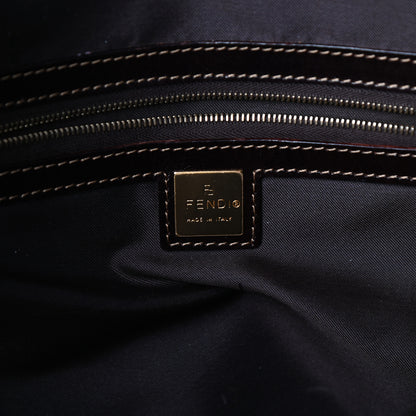 Fendi Vinyl Zucchino Tote Tobacco 6 of 9