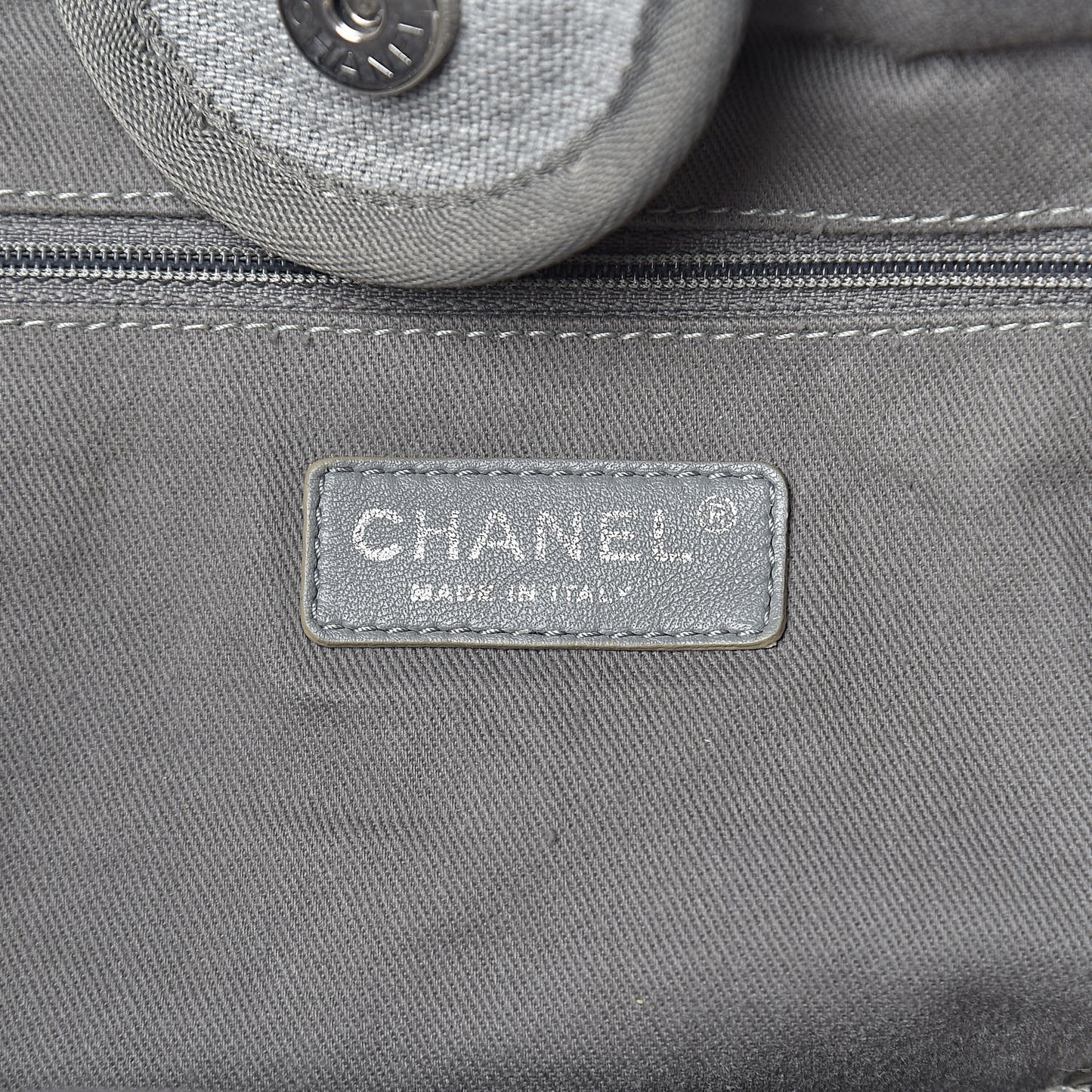 Canvas Large Deauville Tote Grey