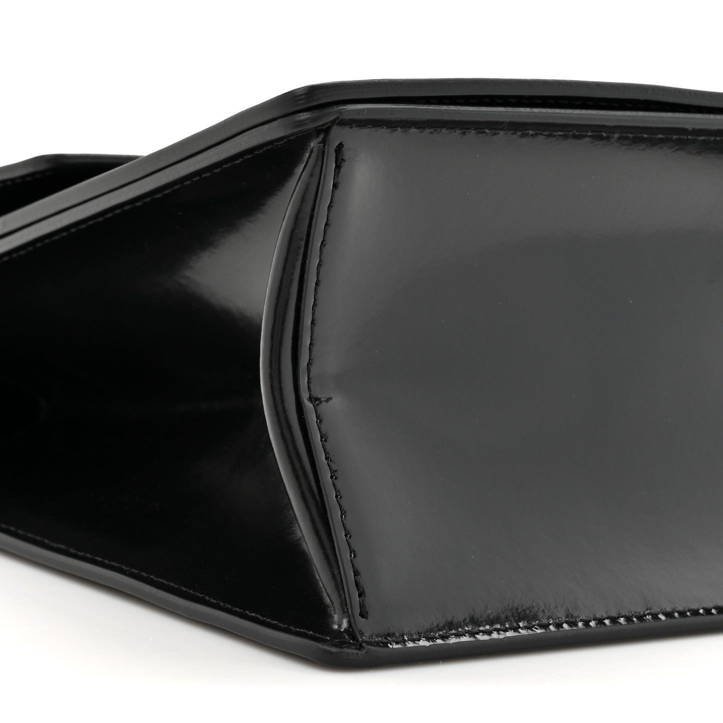 Calfskin Jitney 2.8 Not For Sale Top Handle Bag Black White
