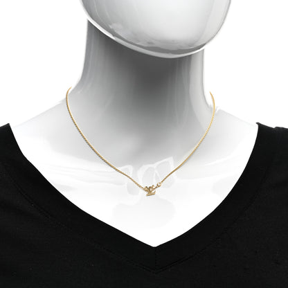 Louis Vuitton 18K Yellow Gold Diamond Idylle Blossom LV Pendant Necklace 2 of 4