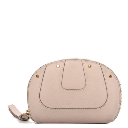 Chloe Grained Calfskin Hayley Compact Wallet Abstract White 1 of 6
