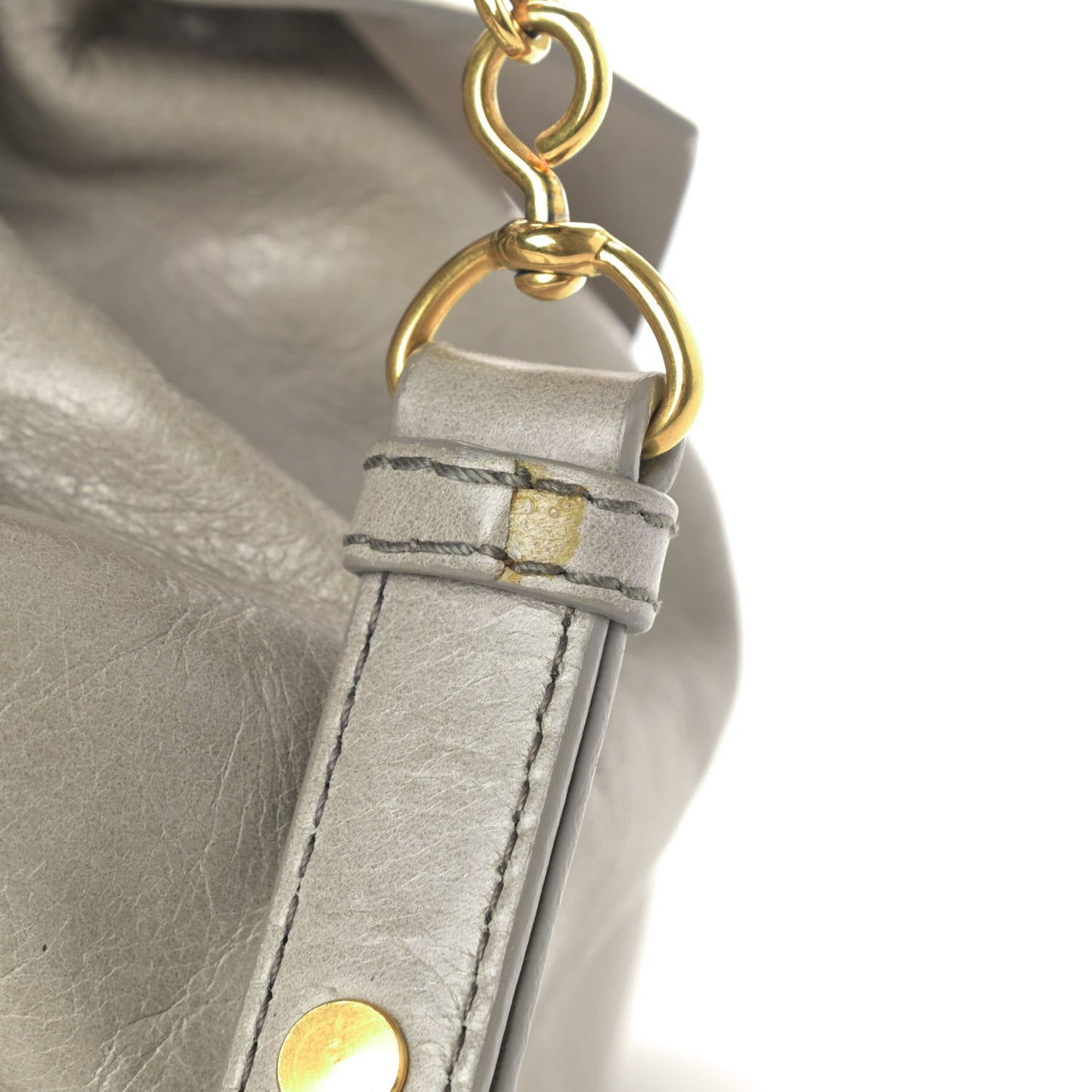 Vitello Lux Medium Bow Bag Grey