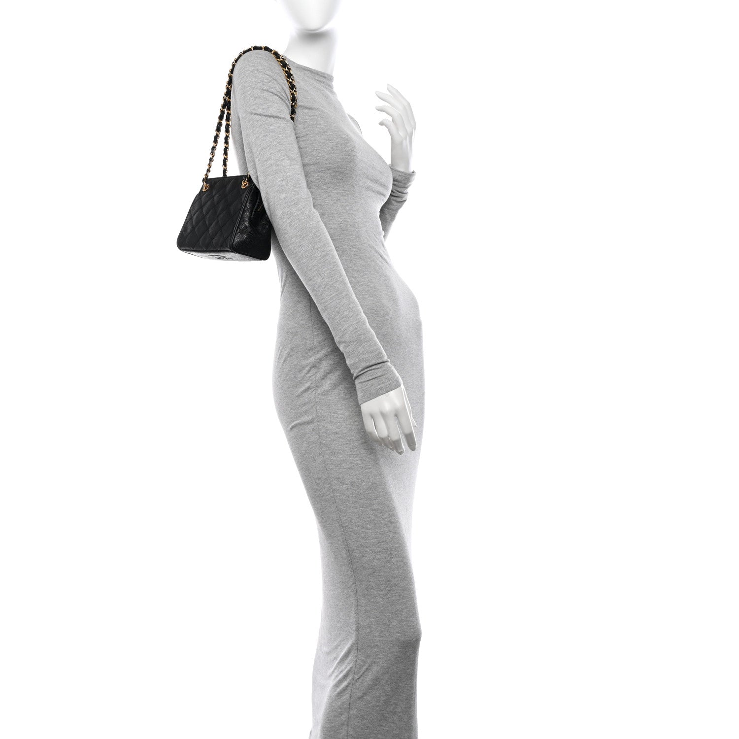 Chanel Caviar Quilted Shoulder Bag Black 2 of 11