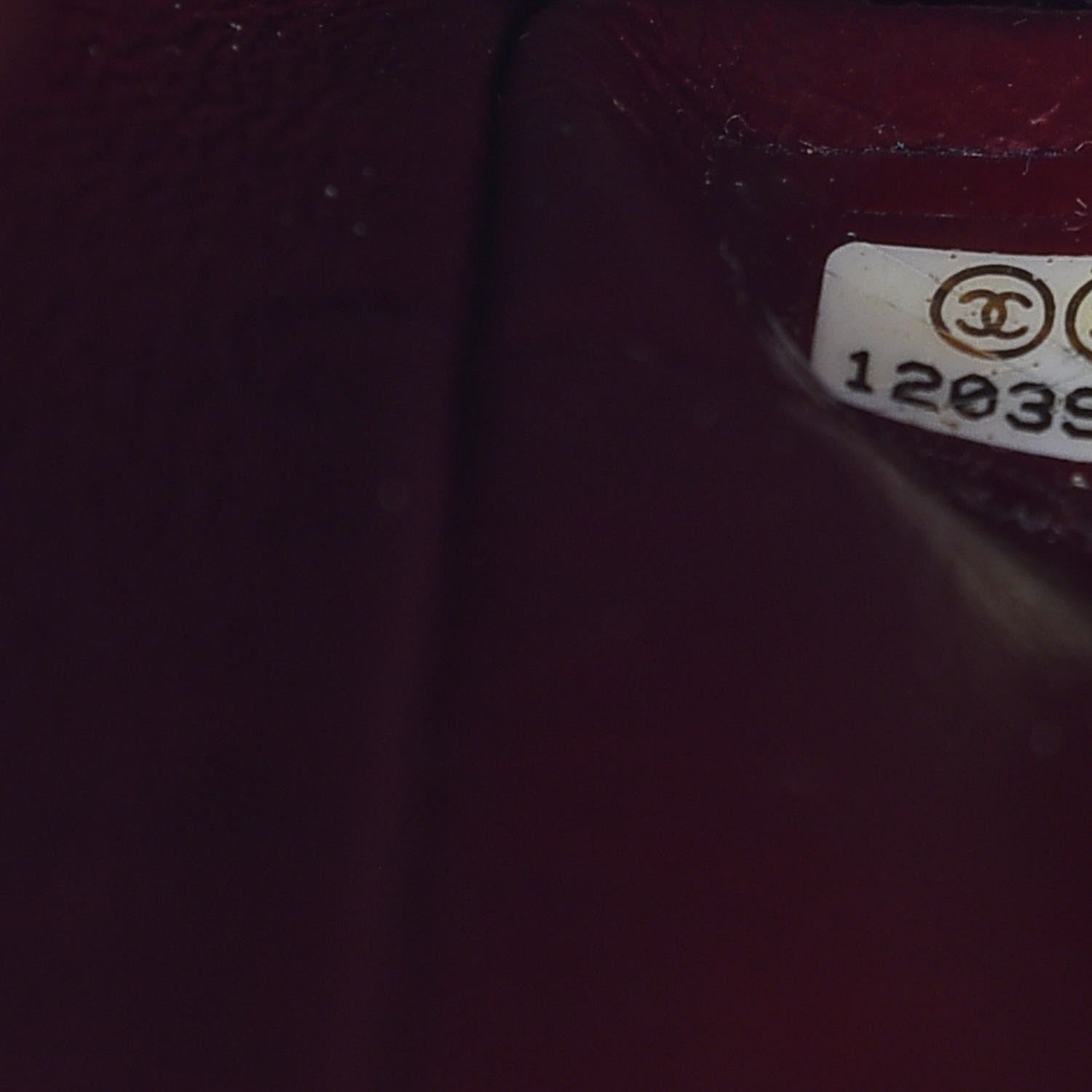 Chanel Distressed Patent Quilted Medium Double Flap Black 7 of 7