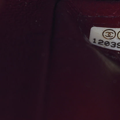 Chanel Distressed Patent Quilted Medium Double Flap Black 7 of 7