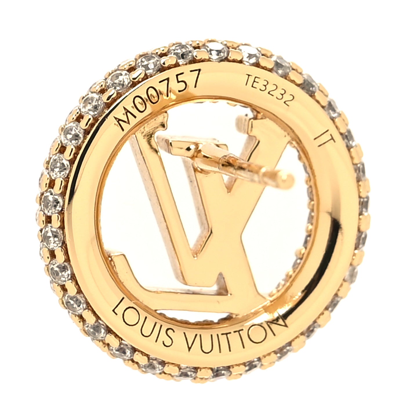 Metal Crystal Louise By Night Earrings Gold