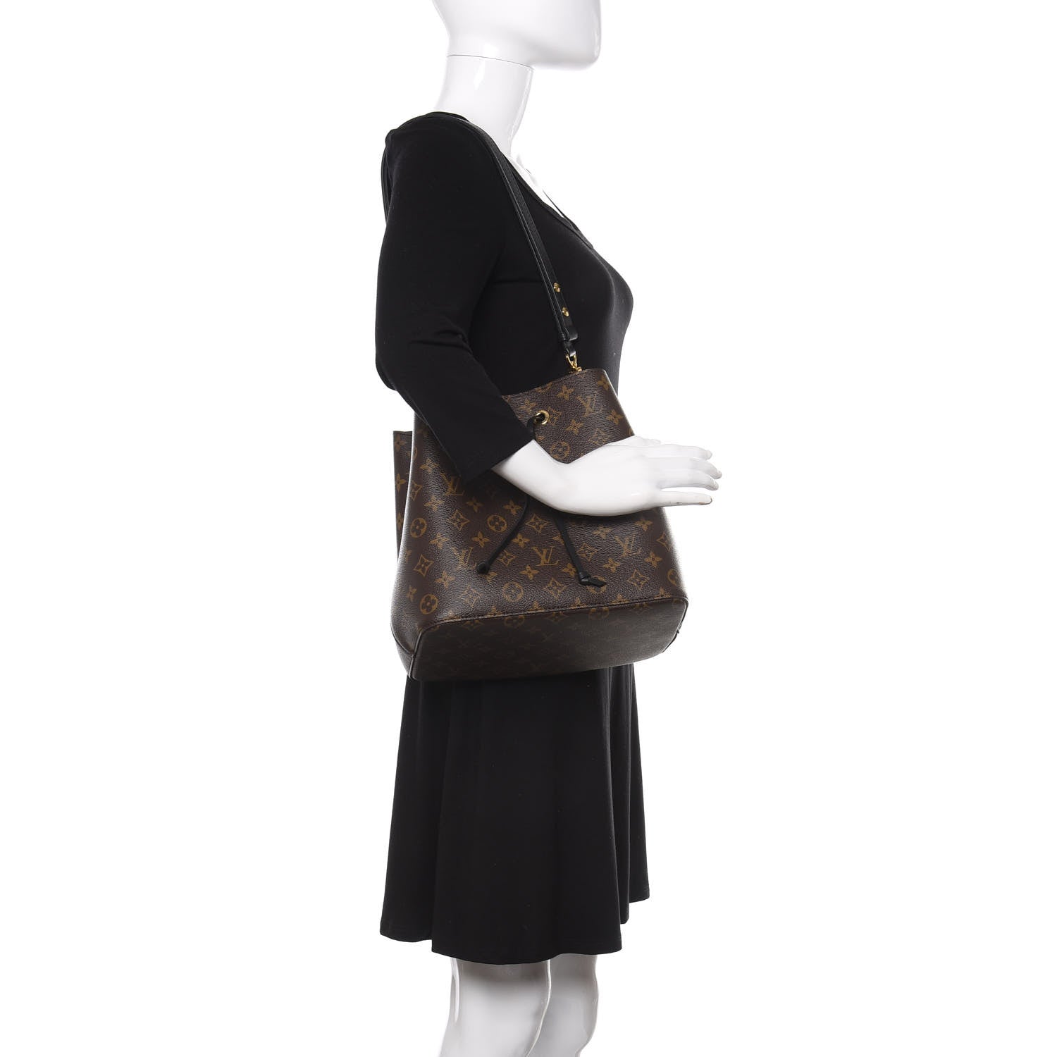 Louis Vuitton Monogram Neonoe MM Black 2 of 11