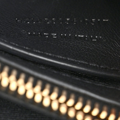 Saint Laurent Sheepskin Matelasse Chevron Monogram Medium College Bag Black 9 of 12