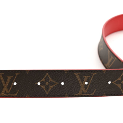 Louis Vuitton Monogram 30mm LV Initiales Reversible Belt 75 30 Coquelicot 4 of 7