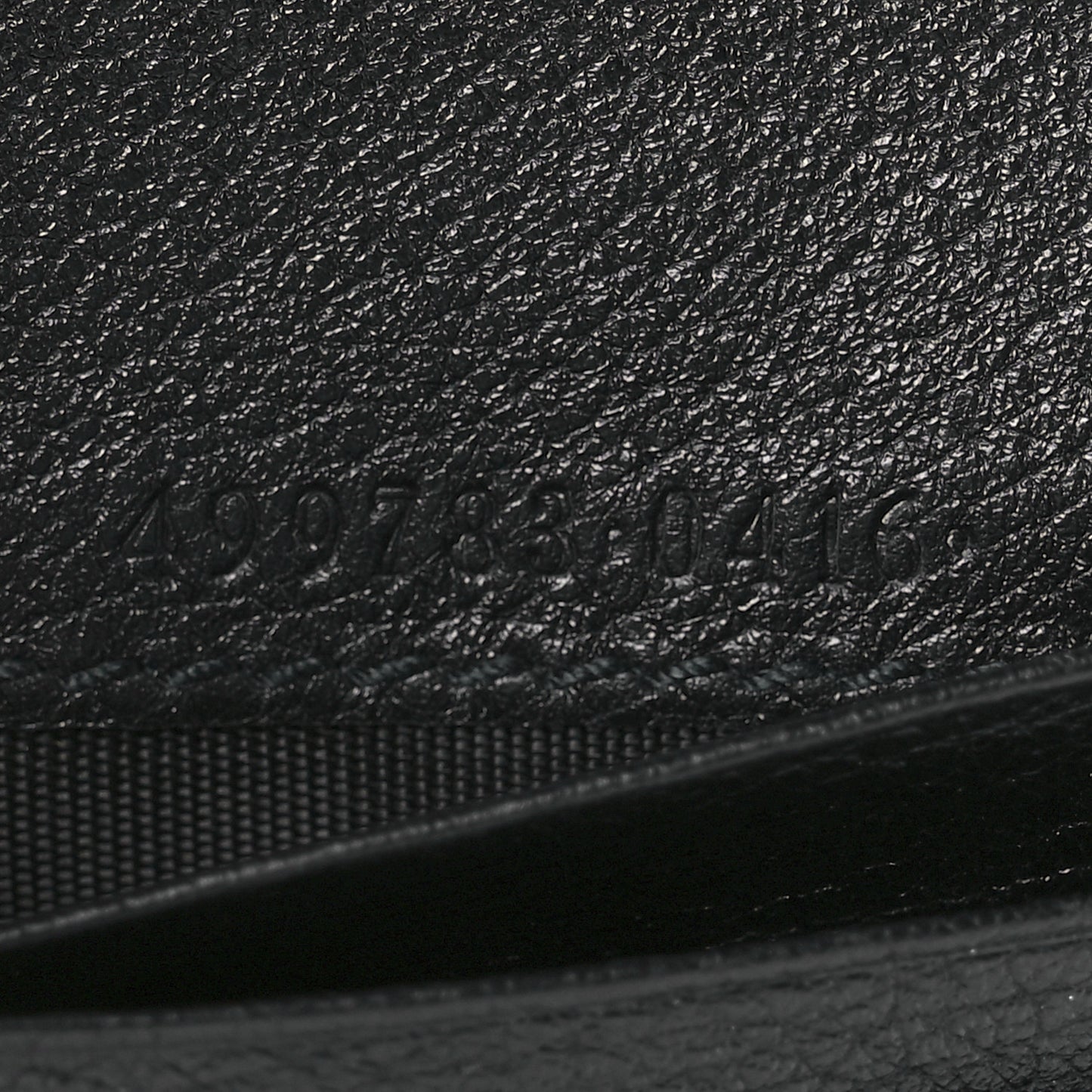Calfskin Crystal Double G Card Case Black