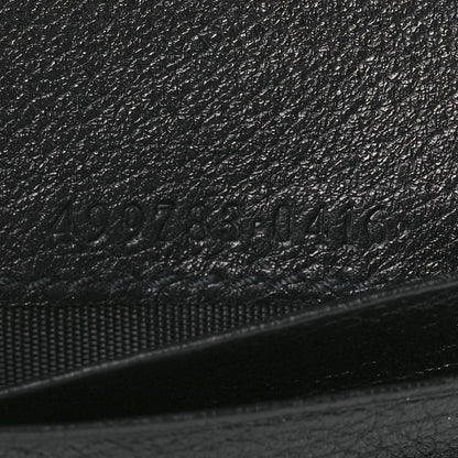 Gucci Calfskin Crystal Double G Card Case Black 7 of 11