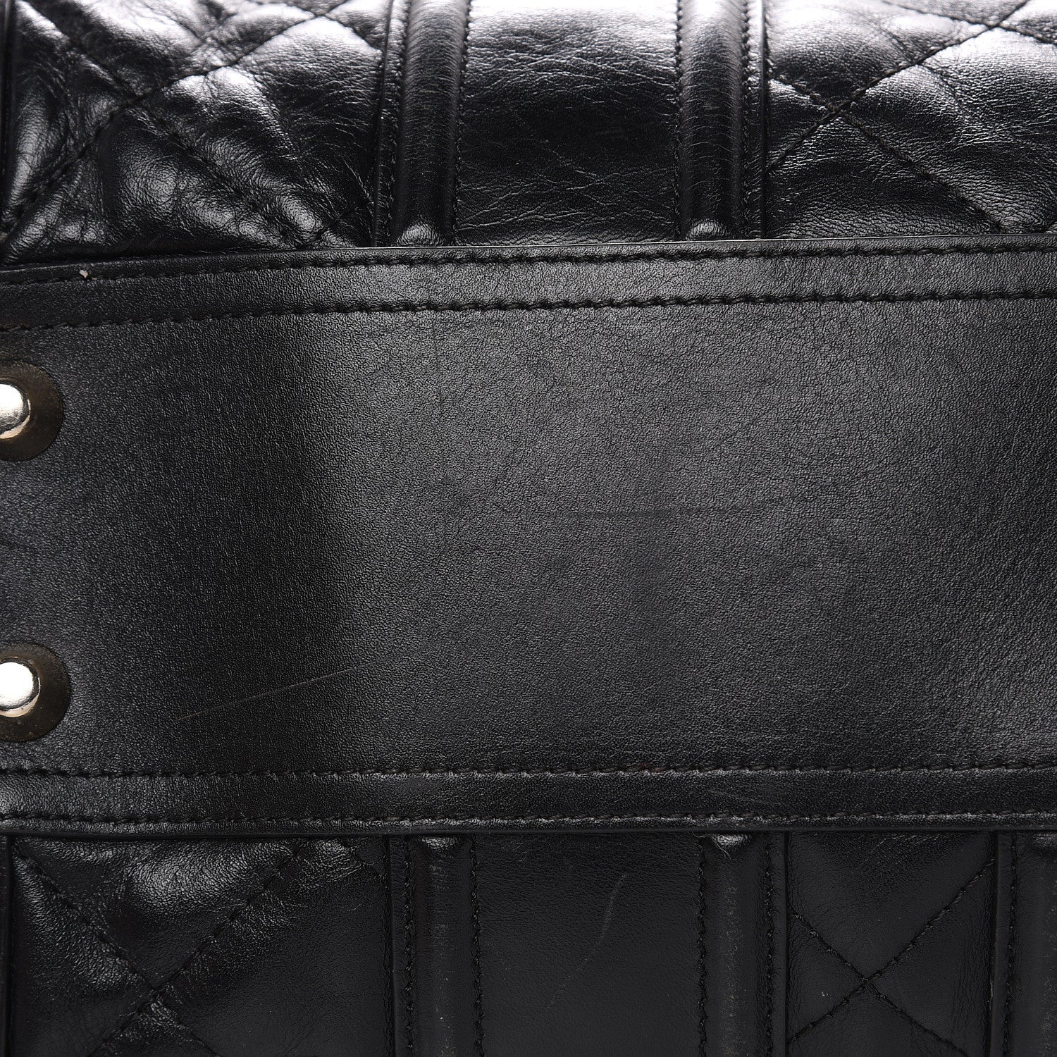 Burberry Calfskin Quilted Manor Satchel Black 12 of 18