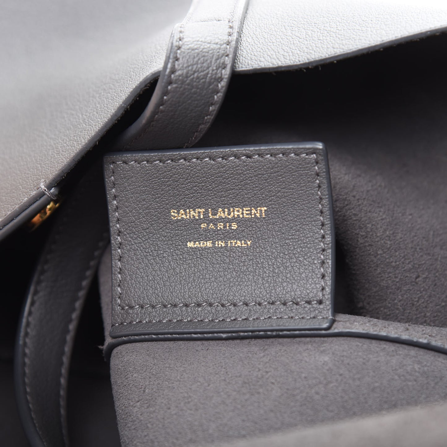 Calfskin Large Shopping Tote Storm