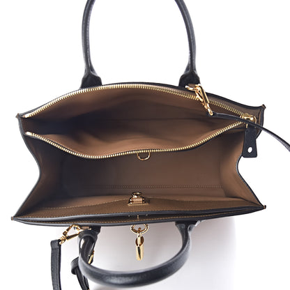 Louis Vuitton Taurillon City Steamer MM Sesame Kombu Black 5 of 9