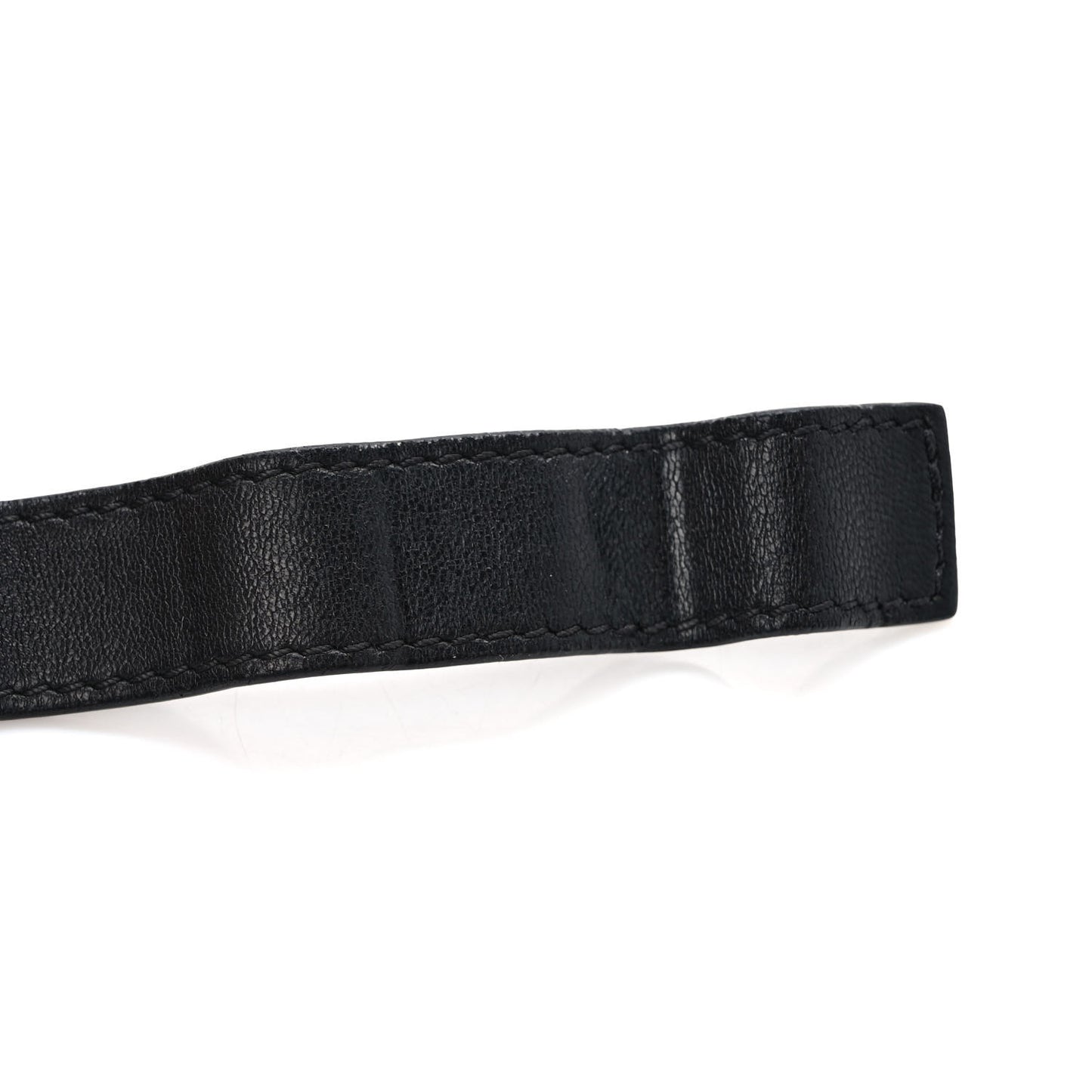 Lambskin Quilted Banane Waist Bag Fanny Pack Black
