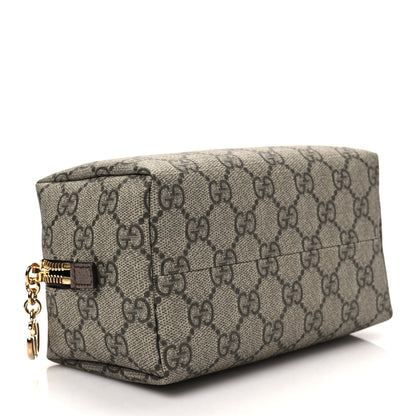 Gucci Soft GG Supreme Monogram Calfskin Medium Ophidia Cosmetic Case Beige Ebony New Acero 3 of 7