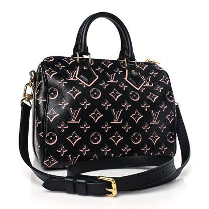 Louis Vuitton Monogram Fall for You Speedy Bandouliere 25 Black 3 of 8