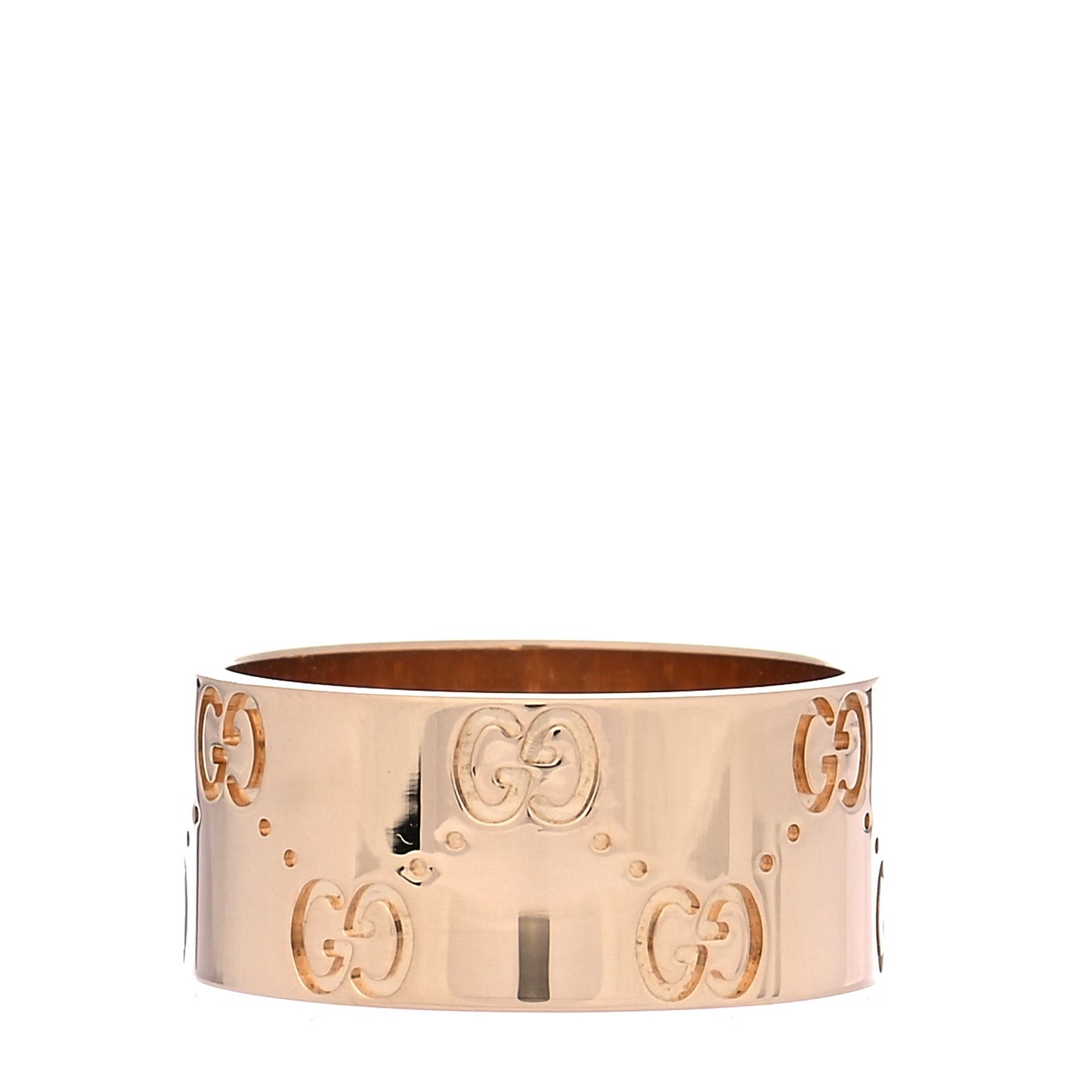 18K Yellow Gold 9mm Icon Band Ring 56 7.5