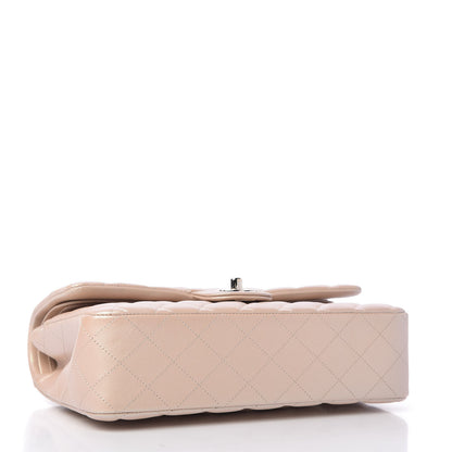 Chanel Iridescent Calfskin Quilted Medium Double Flap Beige 4 of 11