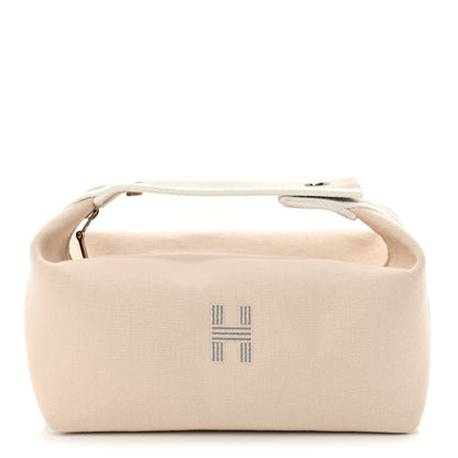 Hermes Canvas Small Bride-A-Brac Pouch Natural 1 of 10