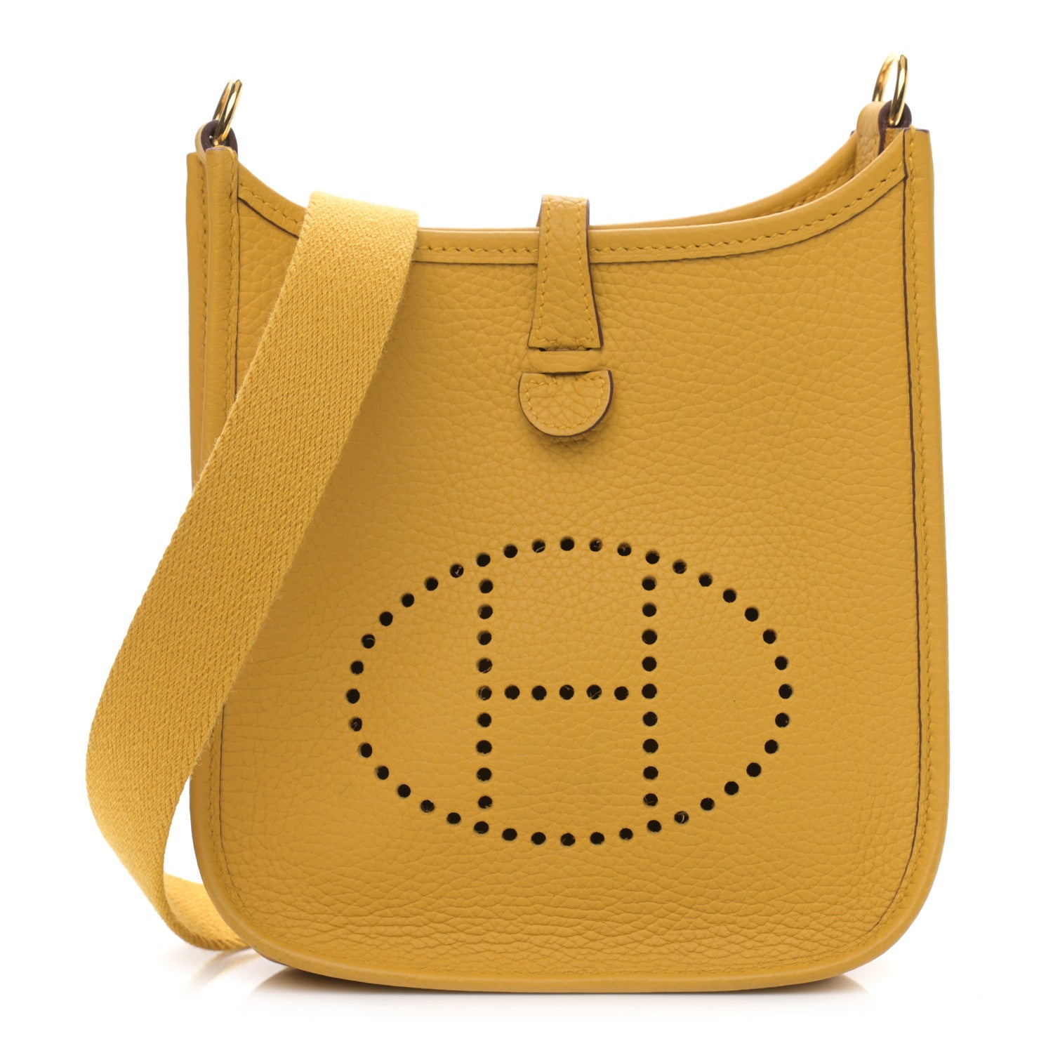 Hermes Taurillon Clemence Evelyne TPM Jaune Ambre 1 of 10