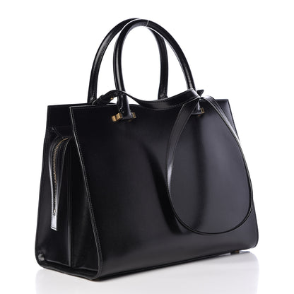 Saint Laurent Shiny Calfskin Medium Uptown Tote Black 3 of 11
