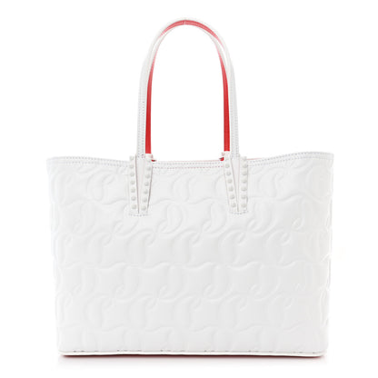 Christian Louboutin Nappa Embossed East West Cabata Tote White 3 of 12